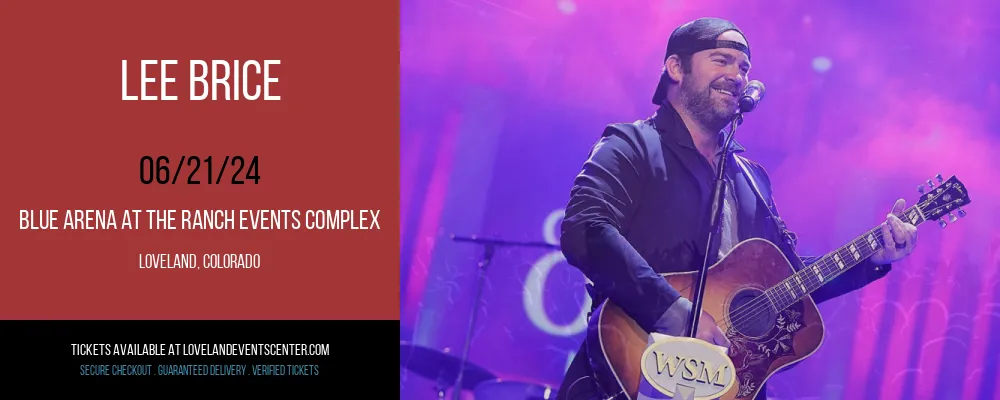 Lee Brice at Blue Arena At The Ranch Events Complex